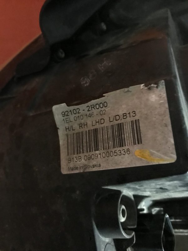 Reflektor prawy przód lampa prawa przednia Hyundai I30 I 2007-2012 Europa - obrazek 4