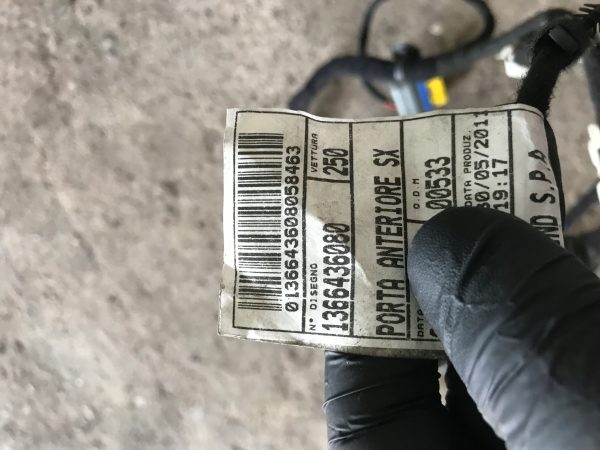 Wiązka drzwi Fiat Ducato 2006- Przód Lewa 1366436080 - obrazek 3