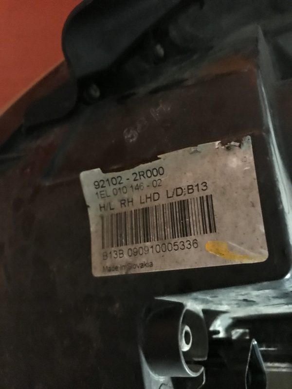 Reflektor prawy przód lampa prawa przednia Hyundai I30 I 2007-2012 Europa - obrazek 3